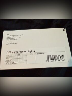 CEP Compression Tights Size L - Black